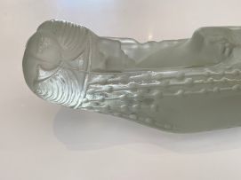 A René Lalique ‘Source de la Fontaine, Mélite’ moulded and frosted glass figure, designed 29 April 1924