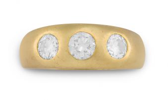 Diamond and gold gypsy ring, Uwe Koetter