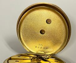 18ct gold open-faced lever watch, Sheffield, 1909