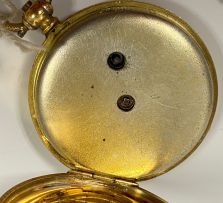 18ct gold open-faced lever watch, Sheffield, 1909