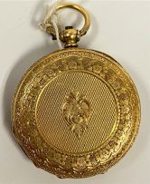 18ct gold open-faced lever watch, Sheffield, 1909