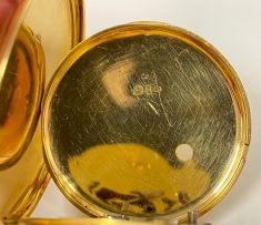 18ct gold open-faced lever watch, Sheffield, 1909