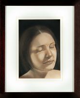 Hanneke Benade; Portrait of a Woman with Eyes Closed