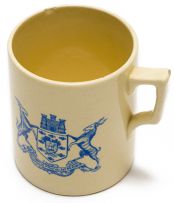 Transvaal Pottery; Children's Xmas Festival 1909; Union Day, Potchefstroom, May 31st 1910, Commemorative Mugs, two