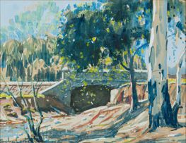 Sydney Carter; Bridge and Bluegum Tree