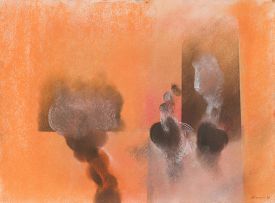 Lionel Abrams; Abstract (Orange)