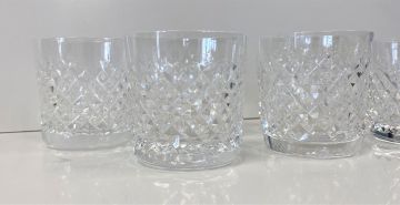 A part suite of Waterford crystal 'Alana' pattern drinking glasses