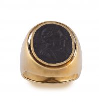 Gentleman's gold and intaglio ring, 19th century and later