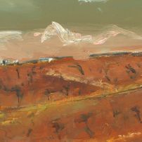 Helen Timm; Red Landscape