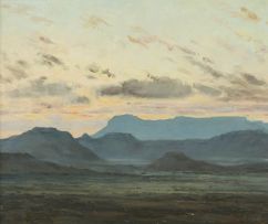 Heinrich von Michaelis; Mountain Sunset