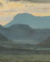 Heinrich von Michaelis; Mountain Sunset