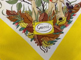 Gucci silk scarf, designed by Vittorio Accornero