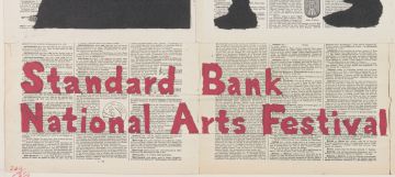 William Kentridge; Standard Bank National Arts Festival, Grahamstown, 25th Anniversary, poster