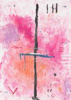 Samson Mnisi; Abstract Composition in Pink