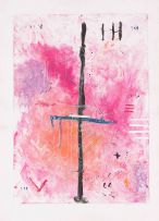 Samson Mnisi; Abstract Composition in Pink