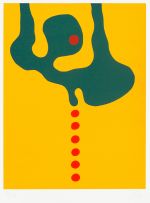 Wopko Jensma; Abstract Form on Yellow Background