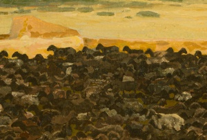 Adolph Jentsch; Evening, Sheepfold