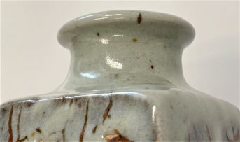 Hyme Rabinowitz; Stoneware Cannister and a Vase