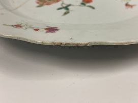 A pair of Chinese famille-rose plates, Qing Dynasty, Qianlong period, 1736-1795