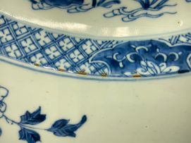 A Chinese blue and white charger, Qing Dynasty, Qianlong period, 1736-1795