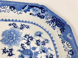 A Chinese blue and white dish, Qing Dynasty, Qianlong period, 1736-1795