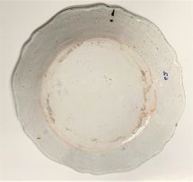 A Dutch polychrome faience dish, 19th century