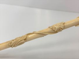 A French ivory parasol, 19th century