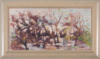 Kenneth Baker; Landscape with Trees