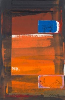 Sidney Goldblatt; Orange Abstract