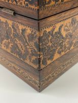 A Tunbridge ware sewing box, 19th century