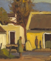 David Botha; Cape Cottages in Autumn
