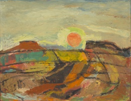 Herbert Coetzee; Abstract Table Mountain Landscape at Sunset