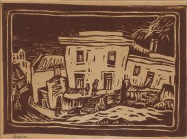 Gregoire Boonzaier; Street Scene; Seaside Cottage; Houses, three