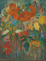 Nerine Desmond; Composition with Flowers