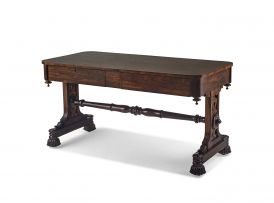 An early Victorian rosewood sofa table