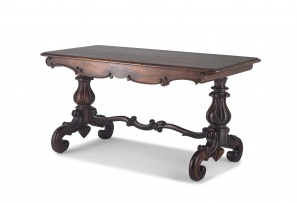 A Victorian rosewood sofa table