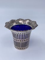 An Edward VII silver posy holder, Colen Hewer Cheshire, Chester, 1903