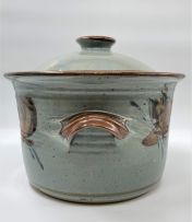 Walford Studio; Massive Casserole Dish and Cover with Stylised Birds